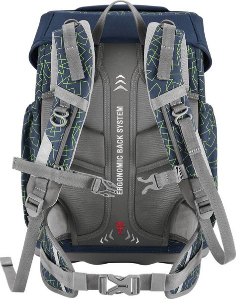 Produktbild: STEP BY STEP&reg; Schulrucksack-Set Basis 4teilig, Green Geometric