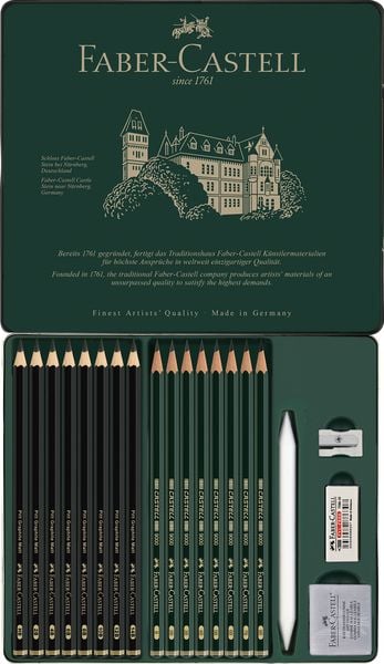 Produktbild: Faber-Castell Set Pitt Graphite Matt & Castell 9000