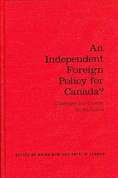 Produktbild: An Independent Foreign Policy for Canada?