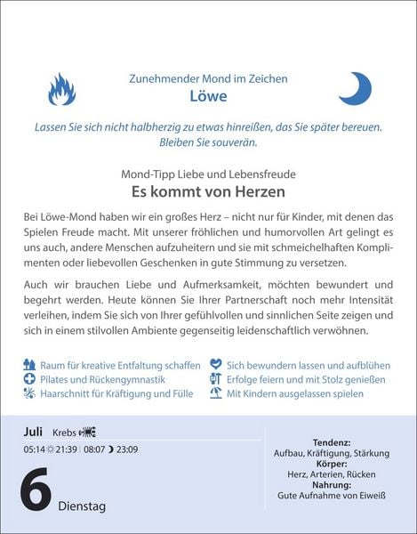 Produktbild: Leben mit dem Mond Tagesabrei&szlig;kalender 2027 - Praktische Tipps Tag f&uuml;r Tag