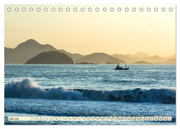Produktbild: An Rio's Str&auml;nden (Tischkalender 2026 DIN A5 quer), CALVENDO Monatskalender