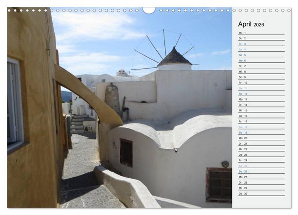 Produktbild: SANTORINI - Idyll auf dem Vulkan (Wandkalender 2026 DIN A3 quer), CALVENDO Monatskalender