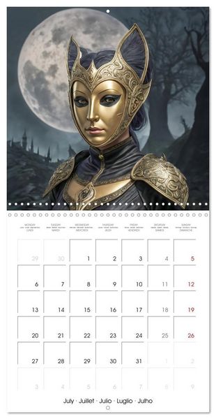 Produktbild: Masks from the realm of fantasy (Wall Calendar 2026 12 &times; 12 Inch) CALVENDO 12 Month Wall Calendar