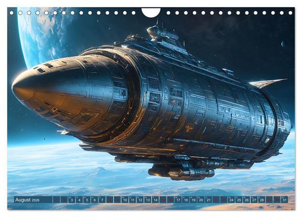 Produktbild: Alien Starships (Wandkalender 2026 DIN A4 quer), CALVENDO Monatskalender