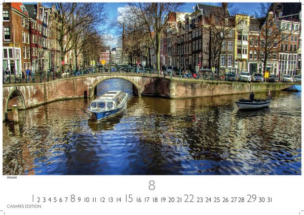 Produktbild: Amsterdam Kalender 2027 &ndash; Wandkalender | Fotokalender |Niederlande |Mitteleuropa 35x50cm - Atemberaubende Fotos von Amsterdams Sehensw&uuml;rdigkeiten, Kan&auml;len und kulturellen Highlights.