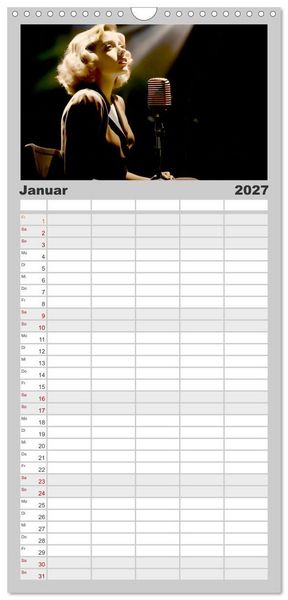 Produktbild: Familienplaner 2027 - Die Stimme der Leidenschaft mit 5 Spalten (Wandkalender, 21 x 45 cm) CALVENDO