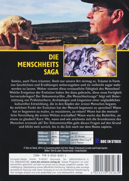 Produktbild: Die Menschheitssaga - Wie der Mensch anfing zu tr&auml;umen