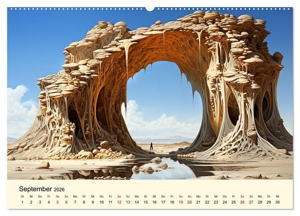 Produktbild: Surreale W&uuml;ste (Wandkalender 2026 DIN A2 quer), CALVENDO Monatskalender