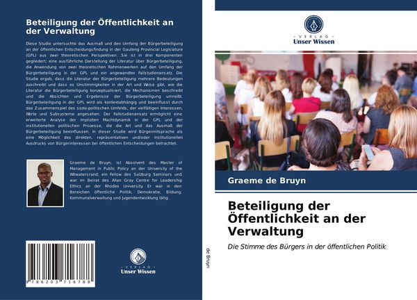 Beteiligung der Öffentlichkeit an der Verwaltung, Taschenbuch von Graeme de Bruyn, Verlag Unser Wissen, 9786203716788