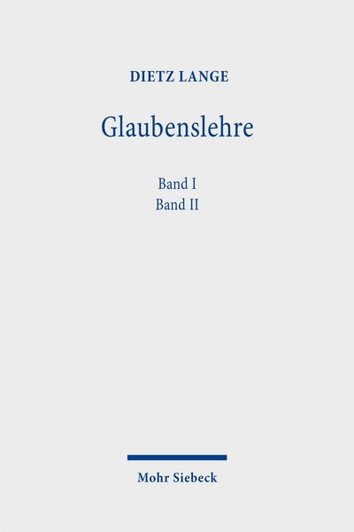 Produktbild: Lange, D: Glaubenslehre/Bd. 1+2