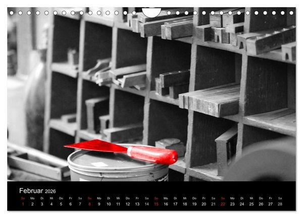 Produktbild: Blickfang in Rot (Wandkalender 2026 DIN A4 quer), CALVENDO Monatskalender