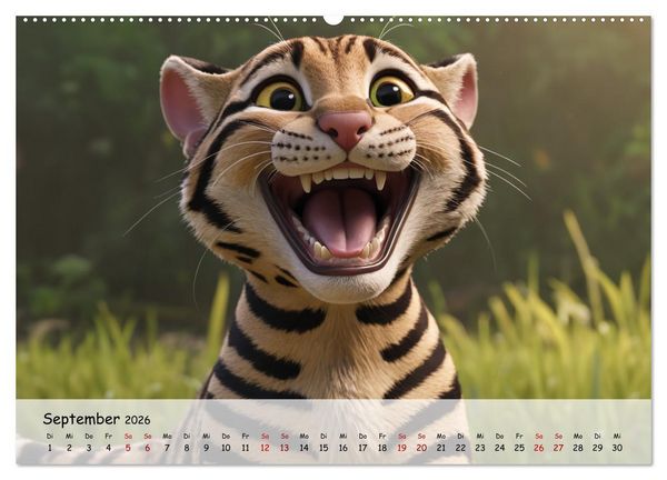 Produktbild: Lachende Tiere (Wandkalender 2026 DIN A2 quer), CALVENDO Monatskalender
