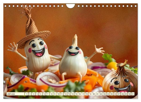 Produktbild: Tanzendes Obst und Gem&uuml;se (Wandkalender 2026 DIN A4 quer), CALVENDO Monatskalender