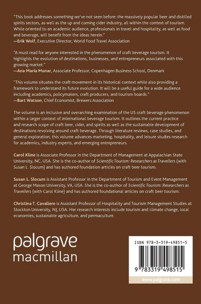 Produktbild: Craft Beverages and Tourism, Volume 1