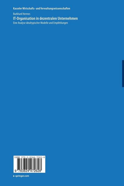 Produktbild: IT-Organisation in dezentralen Unternehmen