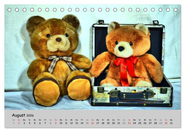 Produktbild: TEDDYB&Auml;R, OH TEDDYB&Auml;R... (Tischkalender 2026 DIN A5 quer), CALVENDO Monatskalender