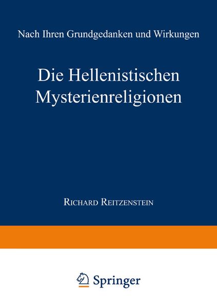 Produktbild: Die Hellenistischen Mysterienreligionen