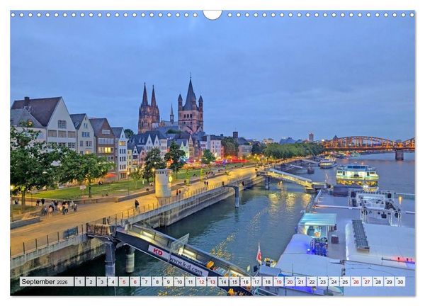 Produktbild: K&ouml;ln Perspektiven einer Stadt (Wandkalender 2026 DIN A3 quer), CALVENDO Monatskalender