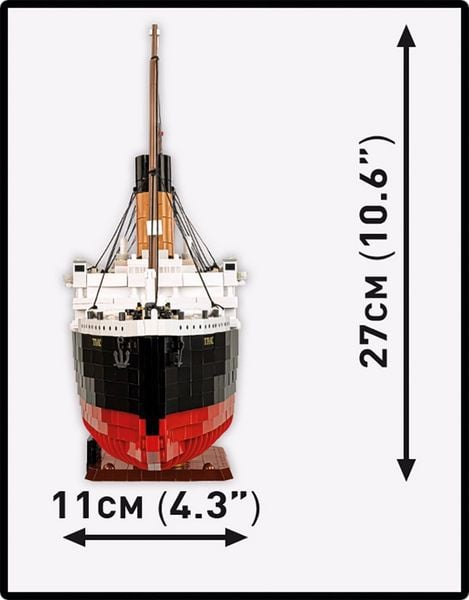 Produktbild: COBI Historical Collection 1686 - RMS Titanic, Bausatz 1:300, 3260 Klemmbausteine