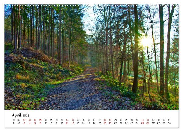 Produktbild: Hohenlohe - Zwischen Stadt und Land (hochwertiger Premium Wandkalender 2026 DIN A2 quer), Kunstdruck in Hochglanz