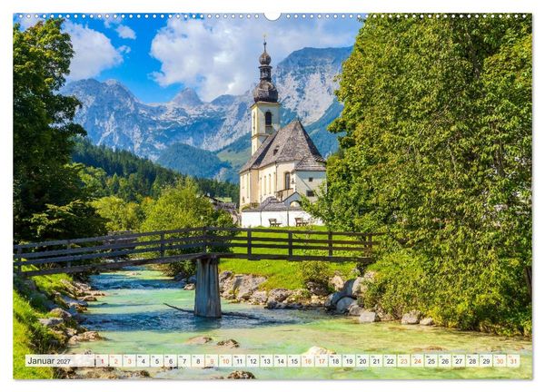 Produktbild: Berchtesgadener Land - Welt der Berge und Seen (Wandkalender 2027 DIN A2 quer), CALVENDO Monatskalender