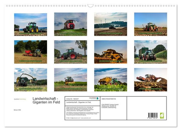 Produktbild: Landwirtschaft - Giganten im Feld (Wandkalender 2026 DIN A2 quer), CALVENDO Monatskalender