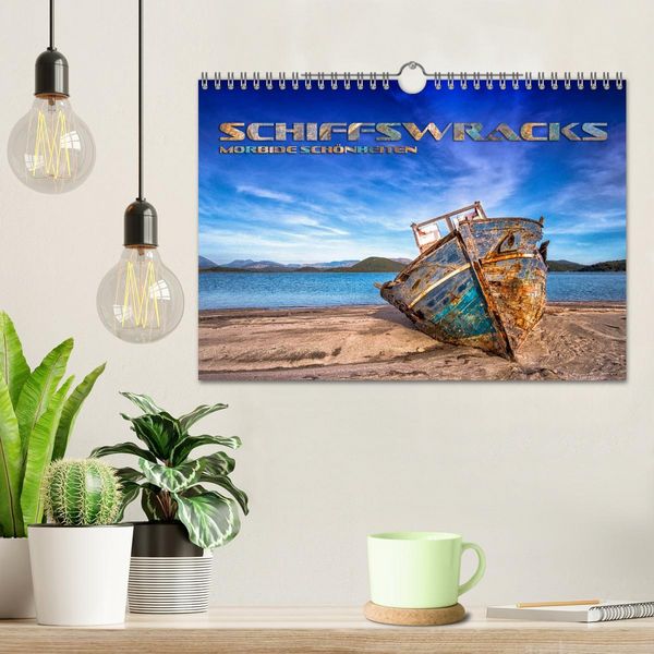 Produktbild: Schiffswracks - morbide Sch&ouml;nheiten (Wandkalender 2026 DIN A4 quer), CALVENDO Monatskalender