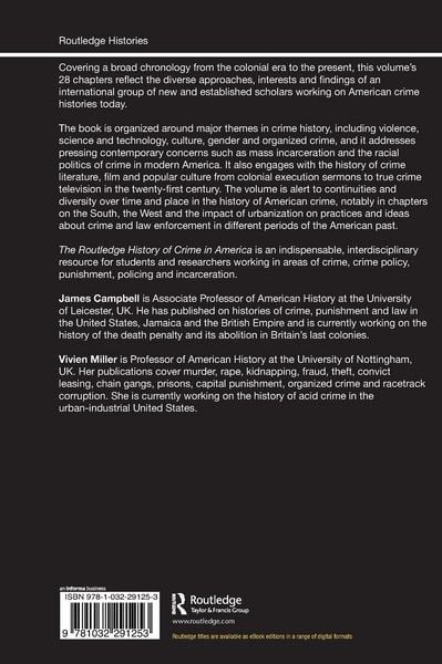 Produktbild: The Routledge History of Crime in America