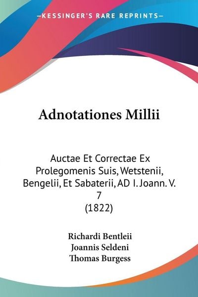 Produktbild: Adnotationes Millii