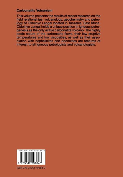 Produktbild: Carbonatite Volcanism