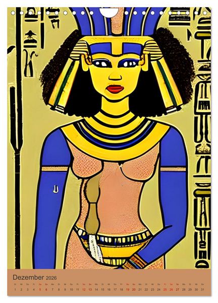 Produktbild: Altes &Auml;gypten - Computertr&auml;ume aus der KI (Wandkalender 2026 DIN A4 hoch), CALVENDO Monatskalender