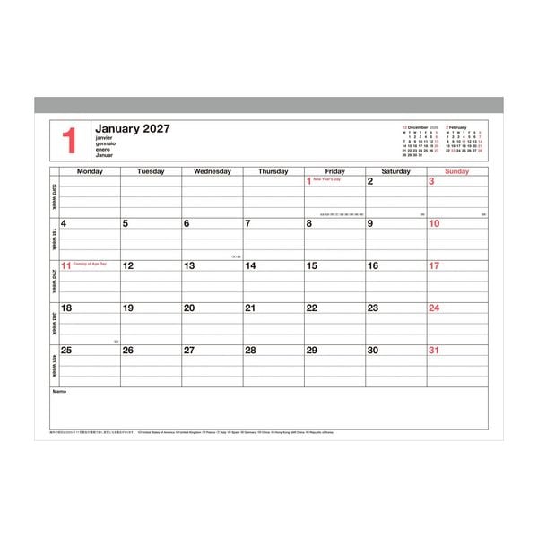Produktbild: MARK'S 2027 Notebook Calendar M // Neon Orange