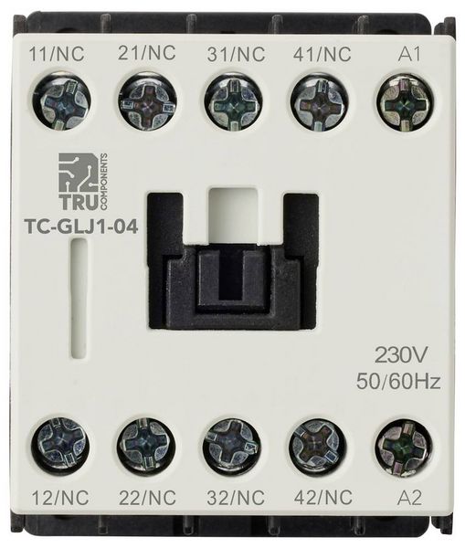Produktbild: TRU COMPONENTS TC-GYJ1-04-230VAC Hilfssch&uuml;tz 4 &Ouml;ffner 230 V/AC 10A 1St.