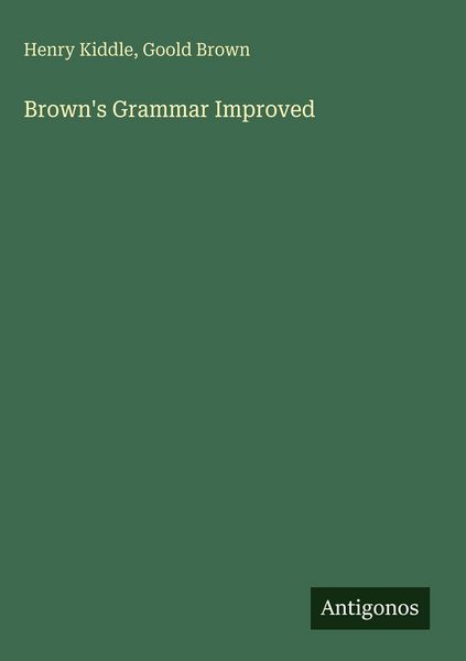 Produktbild: Brown's Grammar Improved