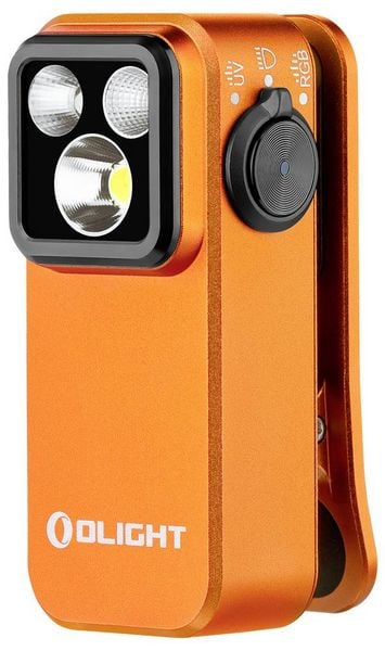 Produktbild: OLight Oclip Pro S (Orange) LED Taschenlampe 500lm