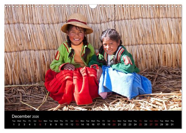 Produktbild: Peru - from the Andes to the Amazon / UK-Version (Wall Calendar 2026 DIN A3 landscape), CALVENDO 12 Month Wall Calendar