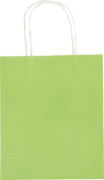 Folia Papiertüten M BASIC, Geschenktüten 110g/m² Kraftpapier 18x8x21cm, 7 Stück farbig sortiert