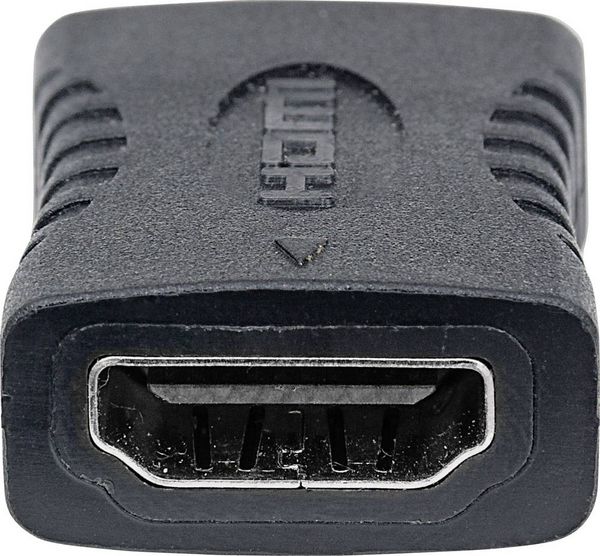 Produktbild: Manhattan 353465 HDMI Adapter [1x HDMI-Buchse - 1x HDMI-Buchse] Schwarz vergoldete Steckkontakte