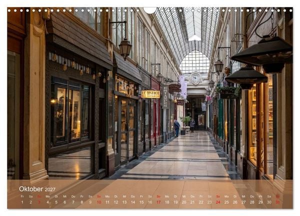 Produktbild: Verborgene Passagen von Paris (Wandkalender 2027 DIN A3 quer), CALVENDO Monatskalender