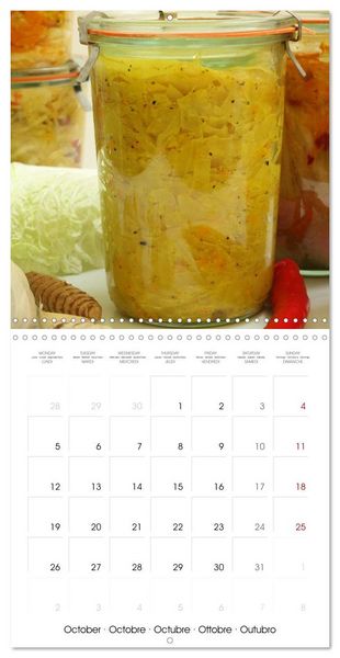 Produktbild: FERMENTED VEGETABLES (Wall Calendar 2026 12 &times; 12 Inch) CALVENDO 12 Month Wall Calendar