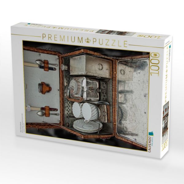 Produktbild: CALVENDO Puzzle Alter Picknickkorb | 1000 Teile Lege-Gr&ouml;&szlig;e 64x48cm Foto-Puzzle f&uuml;r gl&uuml;ckliche Stunden