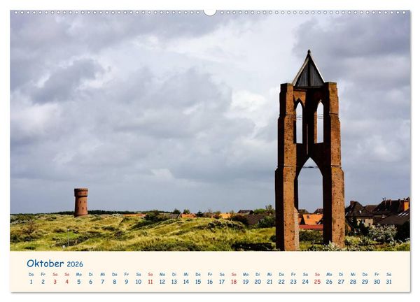 Produktbild: Urlaub auf Borkum (hochwertiger Premium Wandkalender 2026 DIN A2 quer), Kunstdruck in Hochglanz