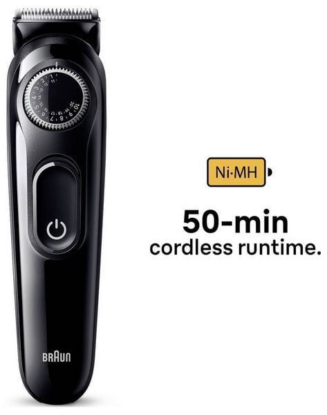 Produktbild: Braun BT3400 Bartschneider, Pr&auml;zisions Trimmer abwaschbar Schwarz