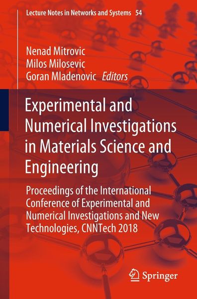 Produktbild: Experimental and Numerical Investigations in Materials Science and Engineering