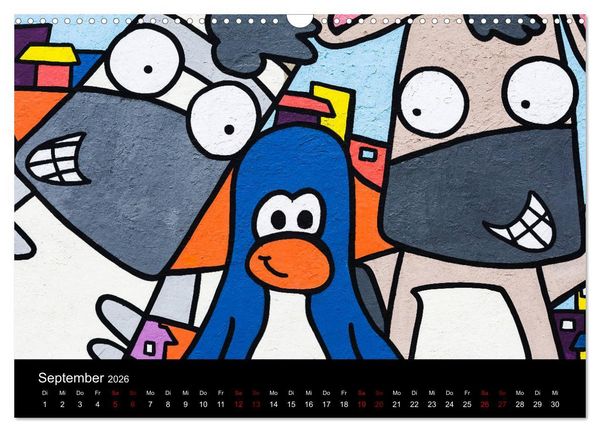 Produktbild: Graffiti und Street Art in La Paz (Wandkalender 2026 DIN A3 quer), CALVENDO Monatskalender
