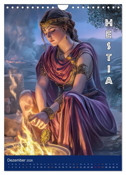Produktbild: Zeus - Umringt von griechischen G&ouml;ttern (Wandkalender 2026 DIN A4 hoch), CALVENDO Monatskalender