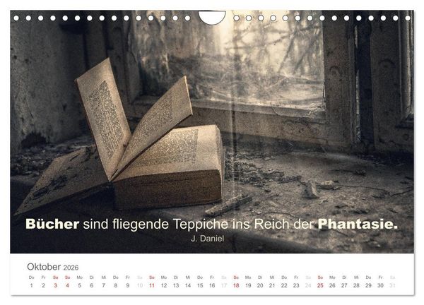 Produktbild: Zauberhafte Spr&uuml;che - Bunte Seelenbl&uuml;ten (Wandkalender 2026 DIN A4 quer), CALVENDO Monatskalender