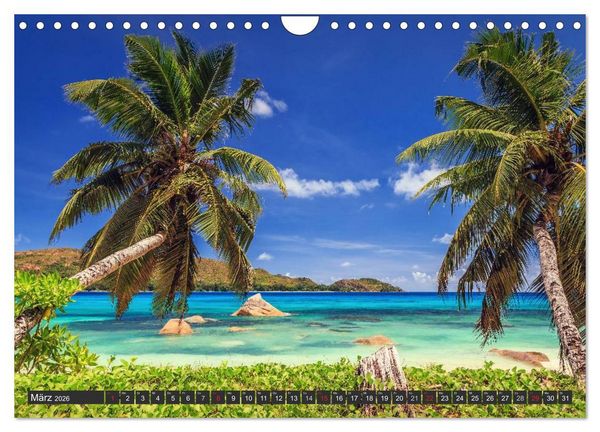 Produktbild: Seychellen &ndash; Traumstr&auml;nde im Paradies (Wandkalender 2026 DIN A4 quer), CALVENDO Monatskalender