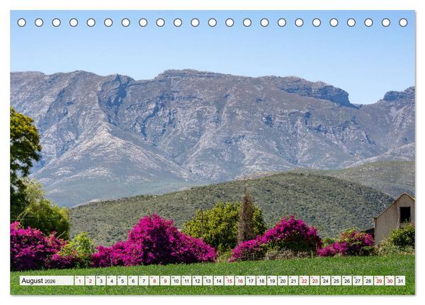 Produktbild: S&uuml;dafrika - Landschaft voller Vielfalt und Sch&ouml;nheit (Tischkalender 2026 DIN A5 quer), CALVENDO Monatskalender
