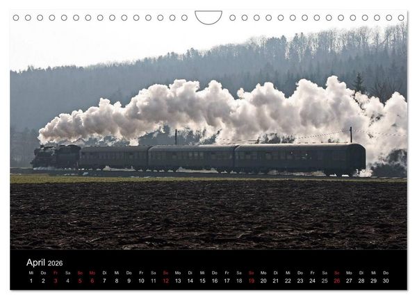 Produktbild: Mein Dampfbahnkalender 2026 (Wandkalender 2026 DIN A4 quer), CALVENDO Monatskalender